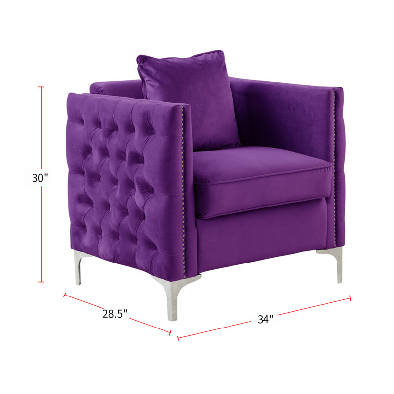 Everly Quinn Fryd Upholstered Armchair Wayfair